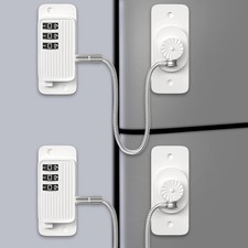 Child Proof Your Fridge  Freezer, AOSITE 2-Pack Adhesive Digital Locks, Keyl...