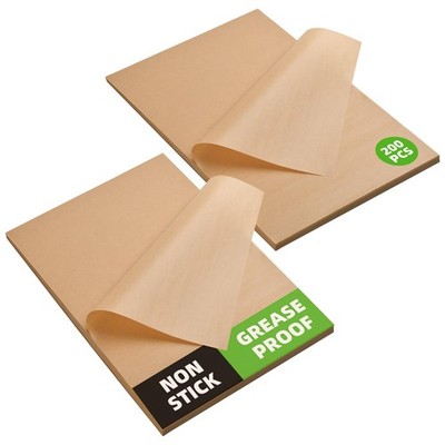 200 Pcs Parchment Paper Sheets 9x13 Inches, Pre Cut Parchment Paper Sheets fo...
