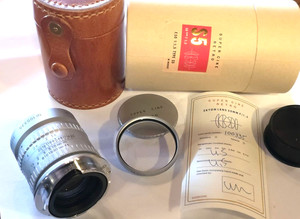 Super Cine Retro Ekton 50mm f1.5 Type S5 Leica M (100335) All chrome. Acc & Box