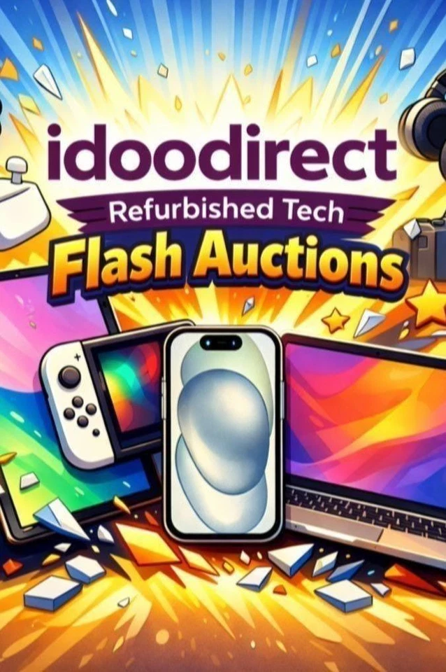 idoodirect's Refurbished Tech eBay Live - Flash Auctions - 3pm