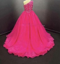 A-Line High Neck First Communion Dress for Little Girl Floor Length