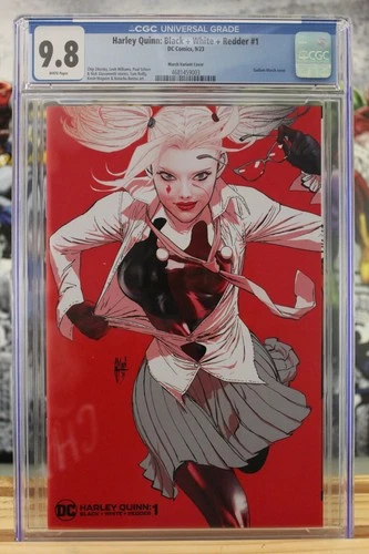 Harley Quinn: Black + White + Redder #1 ~ 9/2023 ~ CGC Grade 9.8, White Pages