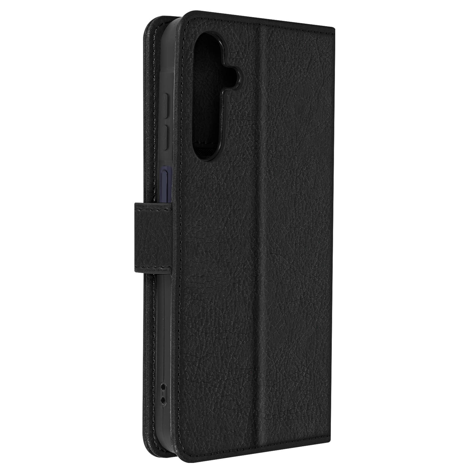 Housse Samsung Galaxy A25 clapet pliable et porte-carte noir de marque Avizar