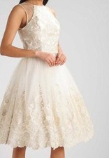Women Chi Chi London Dress Gold 34