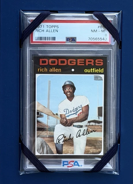 1971 Topps #650 Rich Dick Allen PSA 8 NM-Mint No Chips Sharp Clean Stunning !
