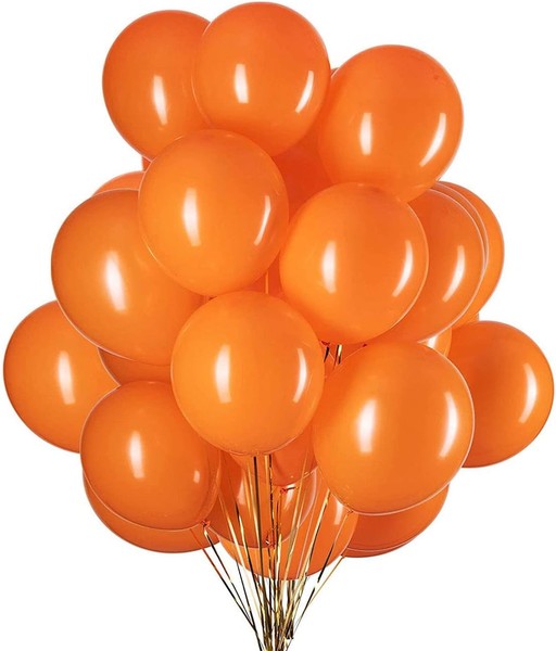 Luftballons 12 Zoll Orange 50 StüCk Helium Latex FüR Party Deko Feier-image