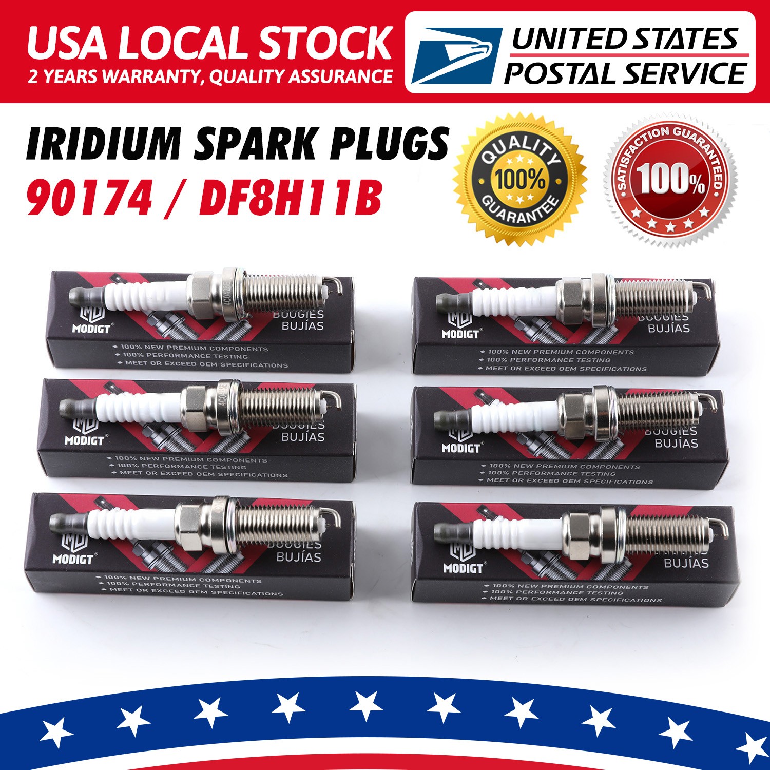 90174 DF8H-11B MGT Iridium Spark Plug for  2008-2013 Infiniti G37  New