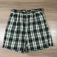 Polo Ralph Lauren Madras Plaid Shorts Mens 34 Vintage USA Made The Classic Golf
