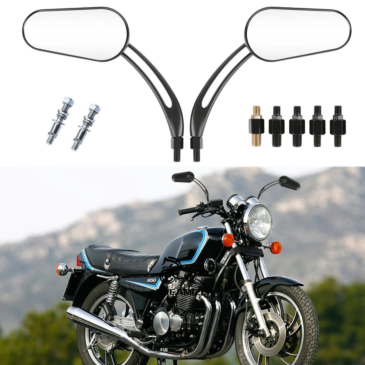 パーツ YAMAHA XJ650 Motorcycle & Scooter Mirror Assemblies for Yamaha XJ650 for sale