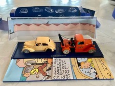 voiture tintin ATLAS n° 23 24 la dépanneuse & voiture accidentée  1/43