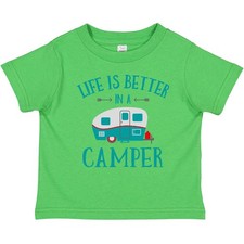 Inktastic Life's Better In A Camper Toddler T-Shirt Life Is Camping Happy I Love