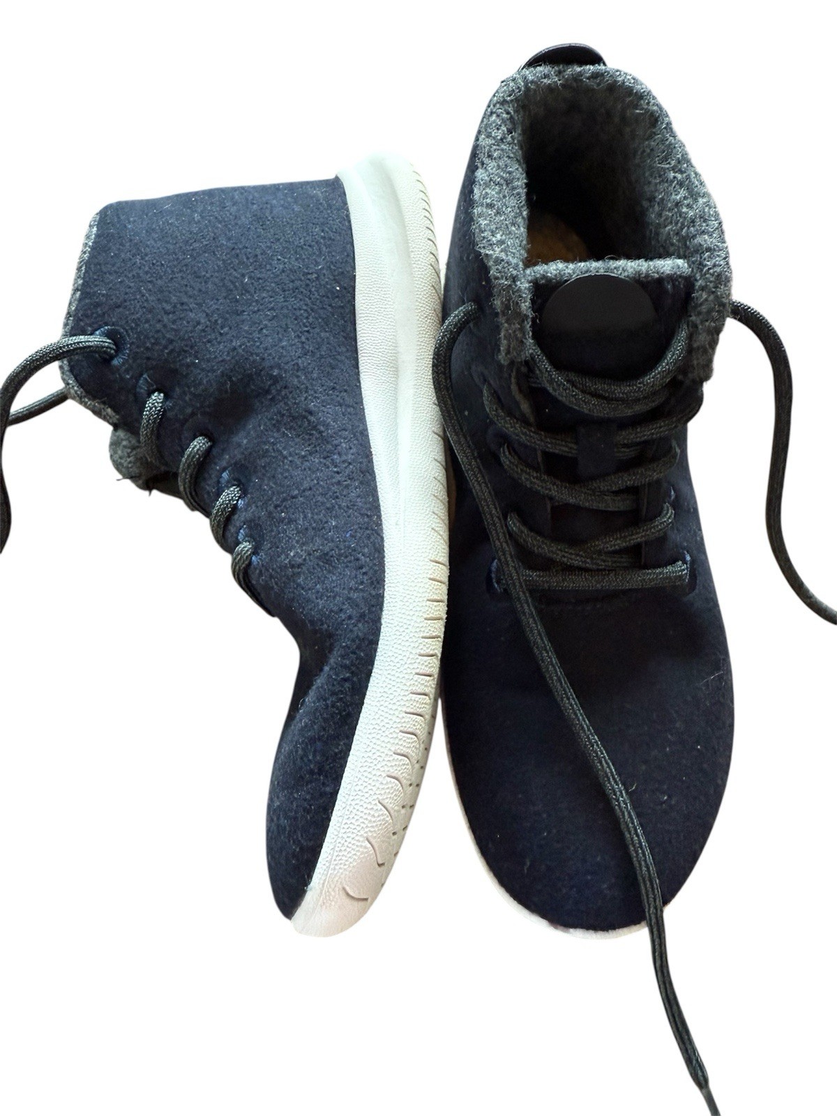 SAOLA Scarpe sneakers alte Allbirds uomo taglia 9 WR Mizzle lana blu navy