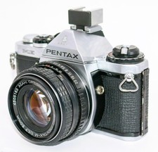 Pentax ME 35mm Film SLR Camera Bundle Tested w/ SMC 50mm f/1.7 Lens Working