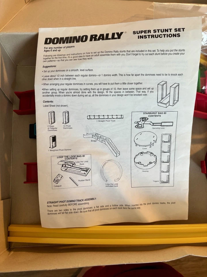 Vintage Domino Rally Game Super Stunt Set Complete 2001 W/instructions EUC - Image 4 of 4
