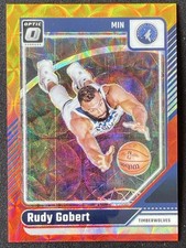 Rudy Gobert 2024-25 Panini Donruss Optic International Red Gold /99 #222