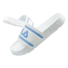 Fila Morro Bay  Damen Badeschlappen Badeschuhe Slipper Slides Gummi Weiß/Violett