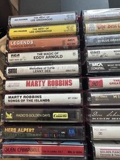 Various Cassette Lot: Vintage Includes Case For 30 Tapes