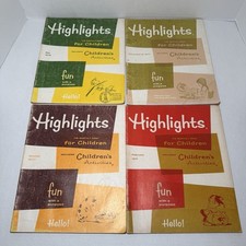 Vintage Highlights Magazine For Children Lot of 4 Good Condition 1971 1977 1979