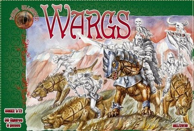 DARK ALLIANCE 1:72 FANTASY SET ALL72019 WARGS 30 FIGURES (DARK GREEN)