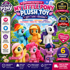 My Little Pony Plush Toy Anime Rainbow Dash Rarity Twilight Sparkle Fluttershy