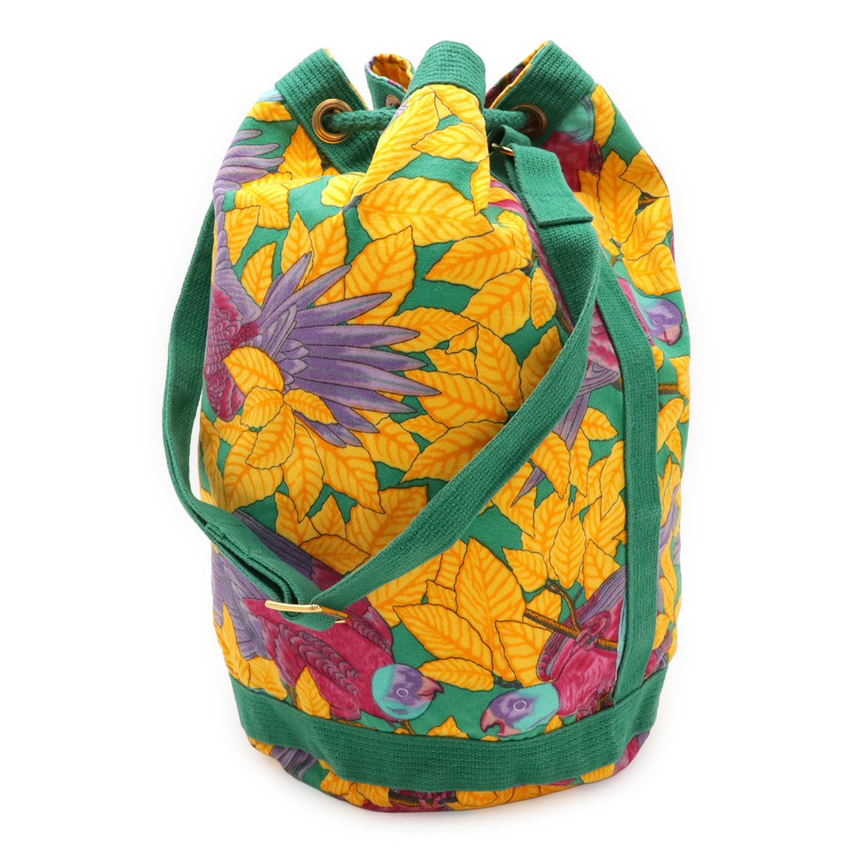 Hermes Shoulder Bag One Drawstring Botanical Bird… - image 2