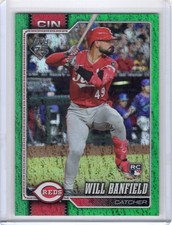 WILL BANFIELD 2026 Topps GREEN HOLO FOIL ROOKIE CARD #39/99 - REDS