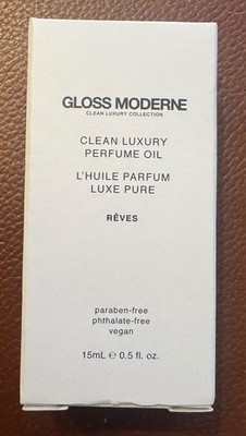 Gloss Moderne REVES Scent Luxury Perfume Oil 0.5oz 15mL Brand New In Box