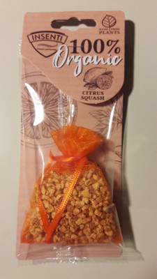 Insenti 100% Organic Citrus Squash Lufterfrischer  Duftbeutel Auto Büro Haushalt