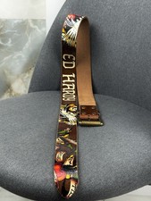 ED HARDY by Christian Audigier vintage leather belt Tiger and Eagle 111cm