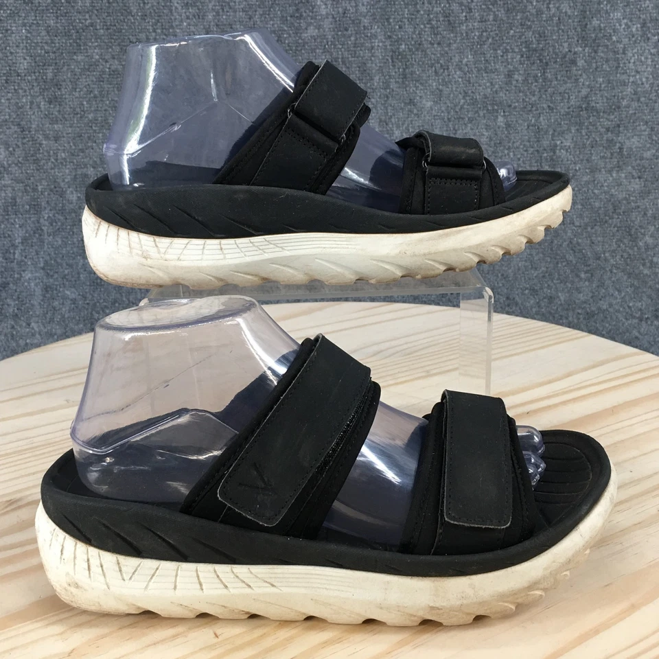 Sandalias Vionic Mujer 8 Renovación Ajustable Recuperación Slide Negras Sin Cordones Cuña Foto 2 de 4