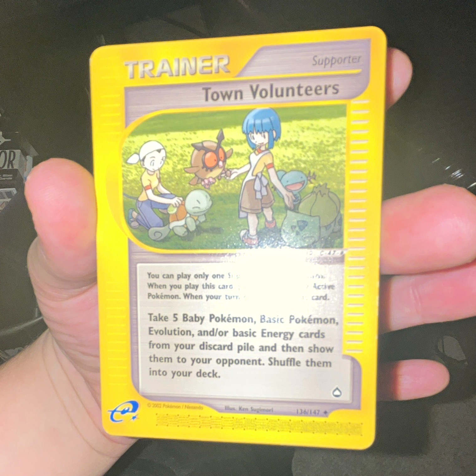 Town Volunteers 136/147 Aquapolis Uncommon Regular English Unlimited Supporter