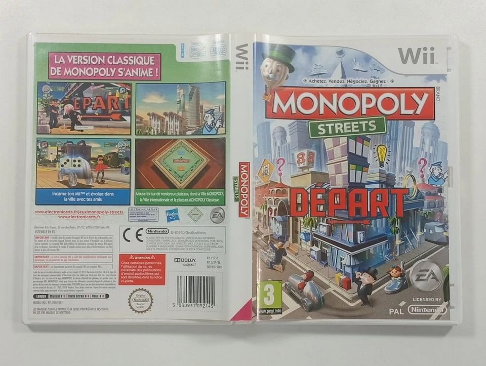 MONOPOLY STREETS NINTENDO NINTENDO WII PAL-FRA OCCASION - Photo 2/4