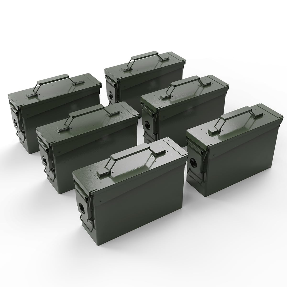 30 AMMO Can Waterproof Metal –Army Green Ammo Box Steel –For Shotgun Rifle Ne...
