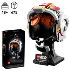 Set Completo - 675 pz Star Wars Casco Luke Skywalker Red Five Helmet Compatibile