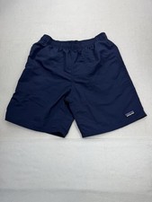 Patagonia Youth 7" Baggies Shorts New Navy Medium New Without Tags