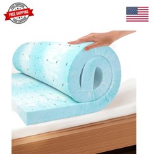 EGO Topper Twin Memory Foam Mattress Topper, Gel Foam Mattress Topper for Pre...