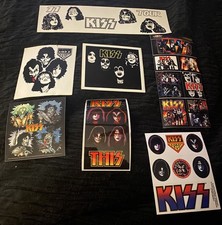 KISS STICKER  LOT Hard to find UNUSED Vintage Kiss
