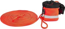 Water Rescue Throw Rope Bag 50 m Floating Lifeline with Whistle Clip High Visibi