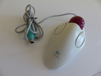 Logitech Marble Mouse Vintage PC Trackball Maus TrackMan PS2 T-CM14 Klassiker