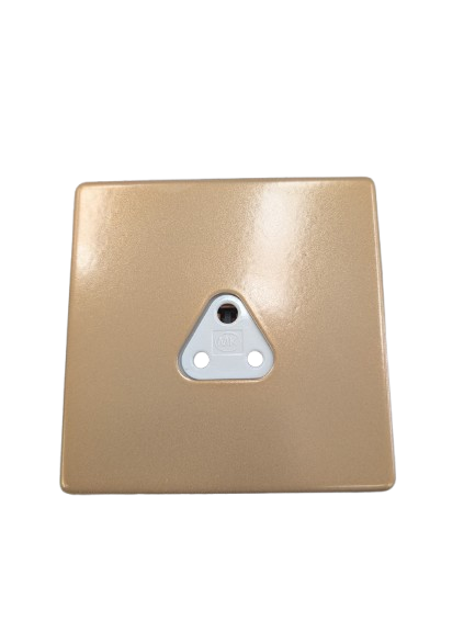 Round Pin Socket Beige Aspect 2A 1G Unswitched White Insert K24380 MK Pack Of 2