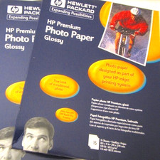 2 Packs HP Premium Glossy Photo Paper 15 Sheets, 8.5 x 11 New Old Stock
