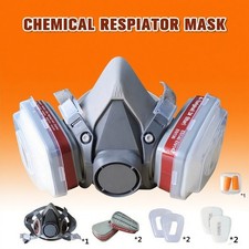 8 in 1 6200 Half Facepiece Gas Mask Reusable Respirators Spray Painting Safety