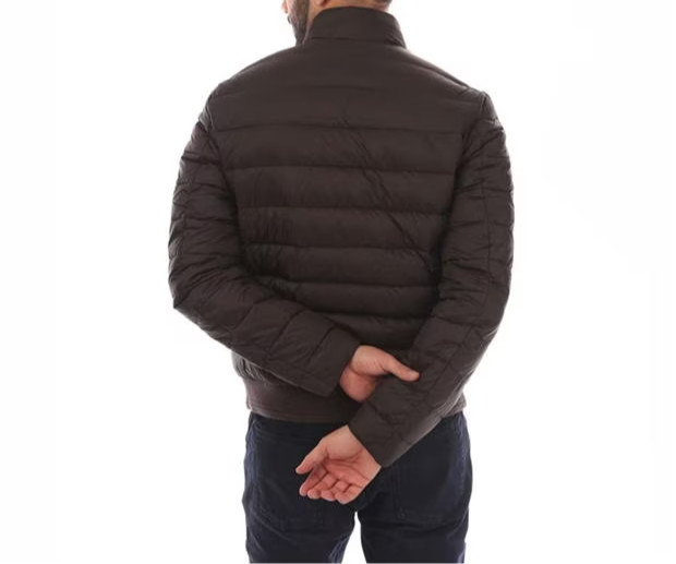 BELSTAFF CIRCUIT DOWN PUFFA BOMBER JACKET TONAL BURNT OAK UK38 M RRP £350 NEW image 3