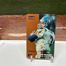 JOHN ELWAY 1996 PRO LINE INTENSE PHONE CARDS NO 9 #3677/4929  Broncos