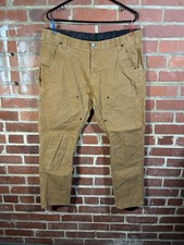 DOVETAIL Workwear Pants The Maven Slim Canvas Tan Womens 18/30, Real 38x28