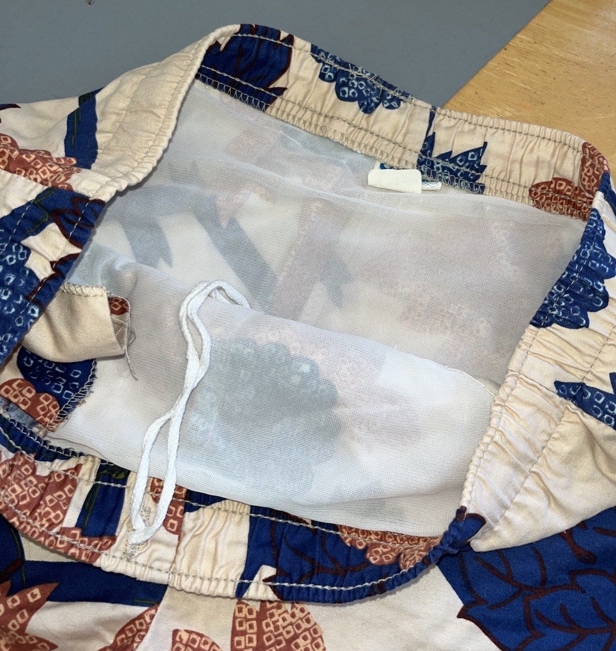 VTG 70s 80s California Shores Swim Trunks Suit Shorts Men’s Floral Sz Medium 32”