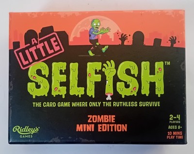 ''A LITTLE SELFISH'' ZOMBIE MINI EDITION (2024) KARTENSPIEL FÜR 2-4 RIDLEY'S SPIELE