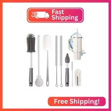 Dosanlues 8Pcs Water Bottle Cleaner Brush - Multipurpose Cup Cleaner Kit with Lo