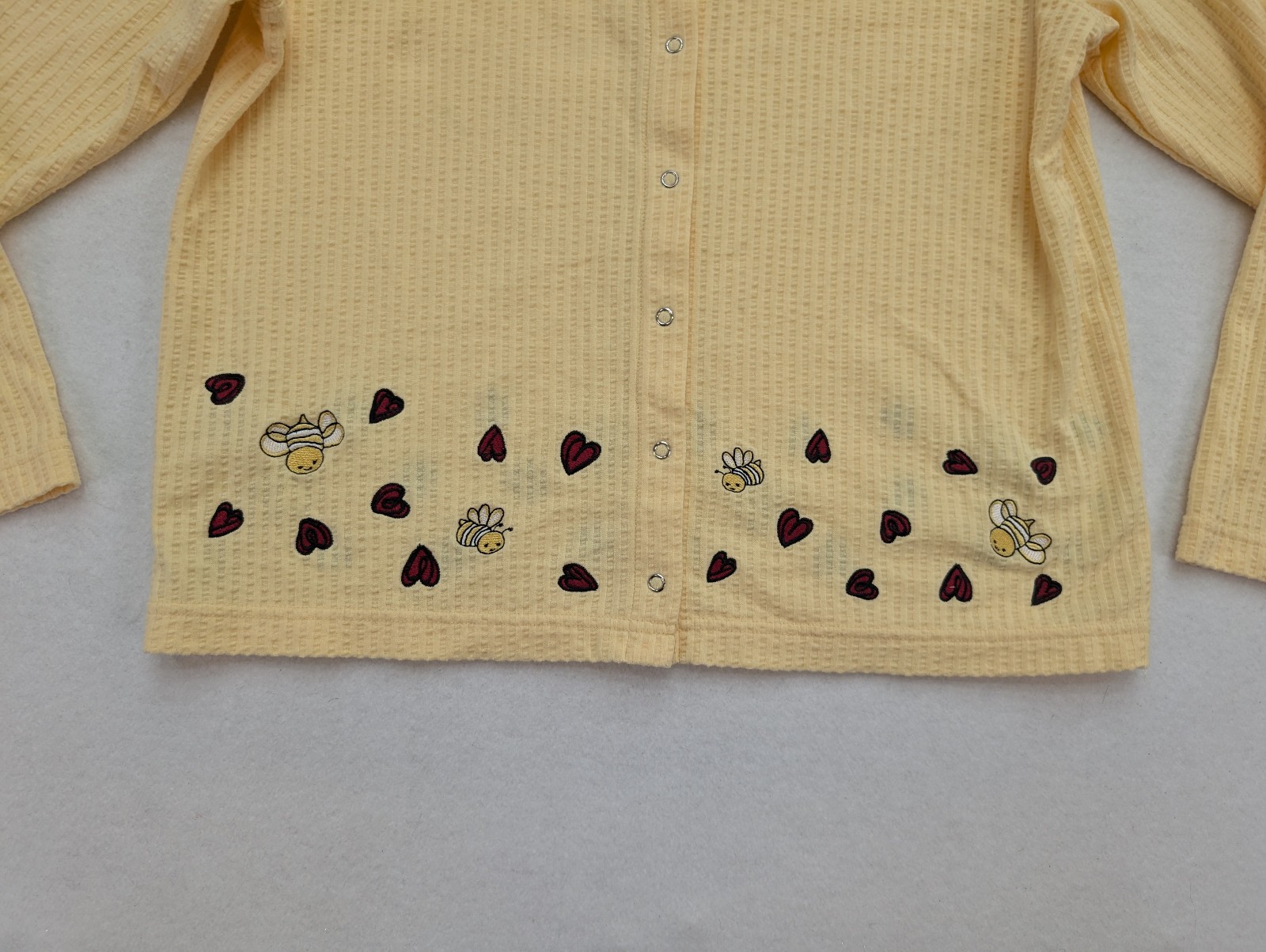 Christopher & Banks Women's Sweater Size M Yellow Lightweight Stretch Knit Bee