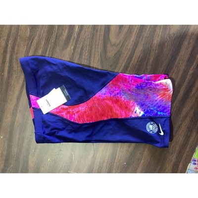 Nike Mens USA Olympic Team Hydrastrong Swim Jammers Navy Blue Pink NESSE037 38